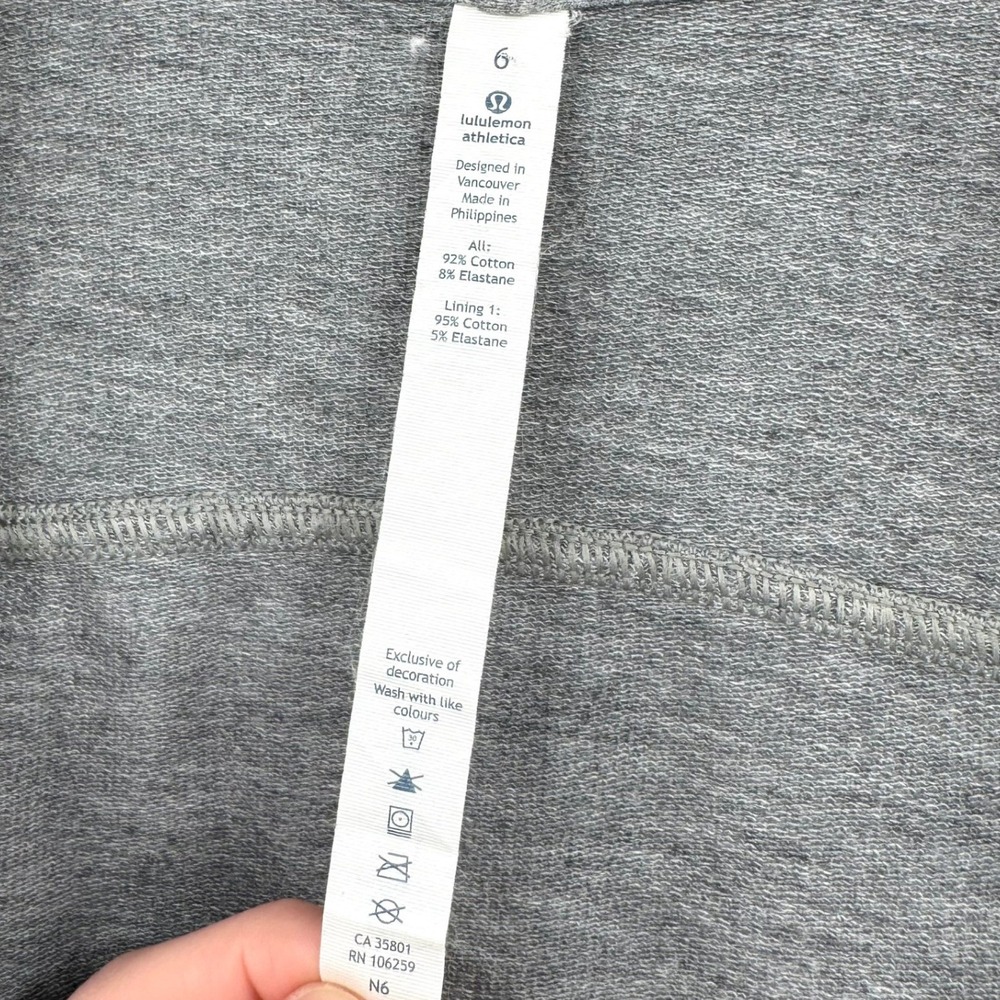 Lululemon Coast Wrap Jacket Heathered Grey Long Sleeve Size‎ 6 Activewear - Picture 13 of 13
